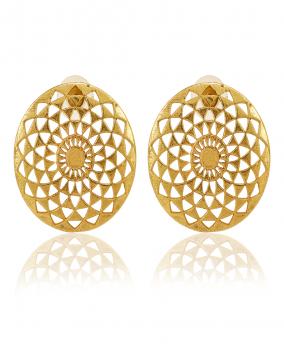 Handmade Nickel Free Gold Plated High Fashion Designer Ethnic Earring